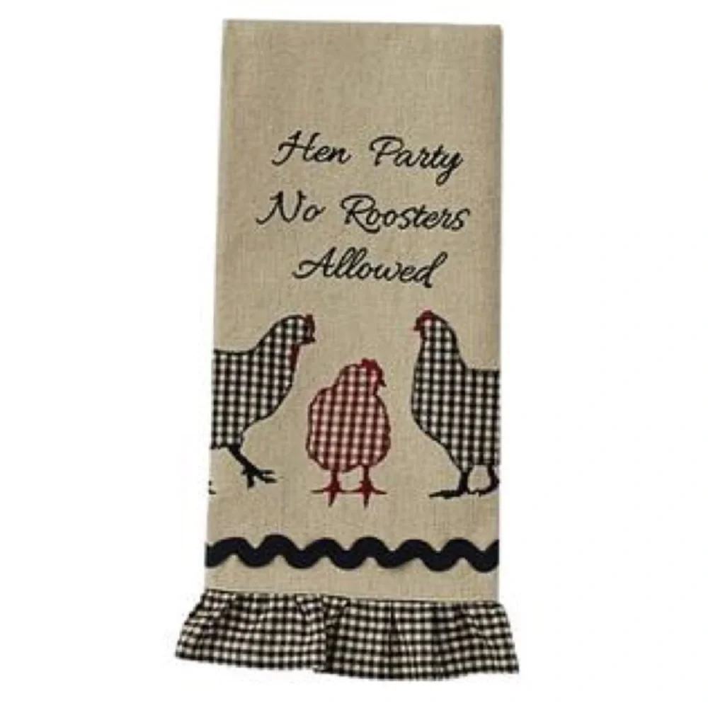 Park Designs Hen Party No Roosters AllowedTowel